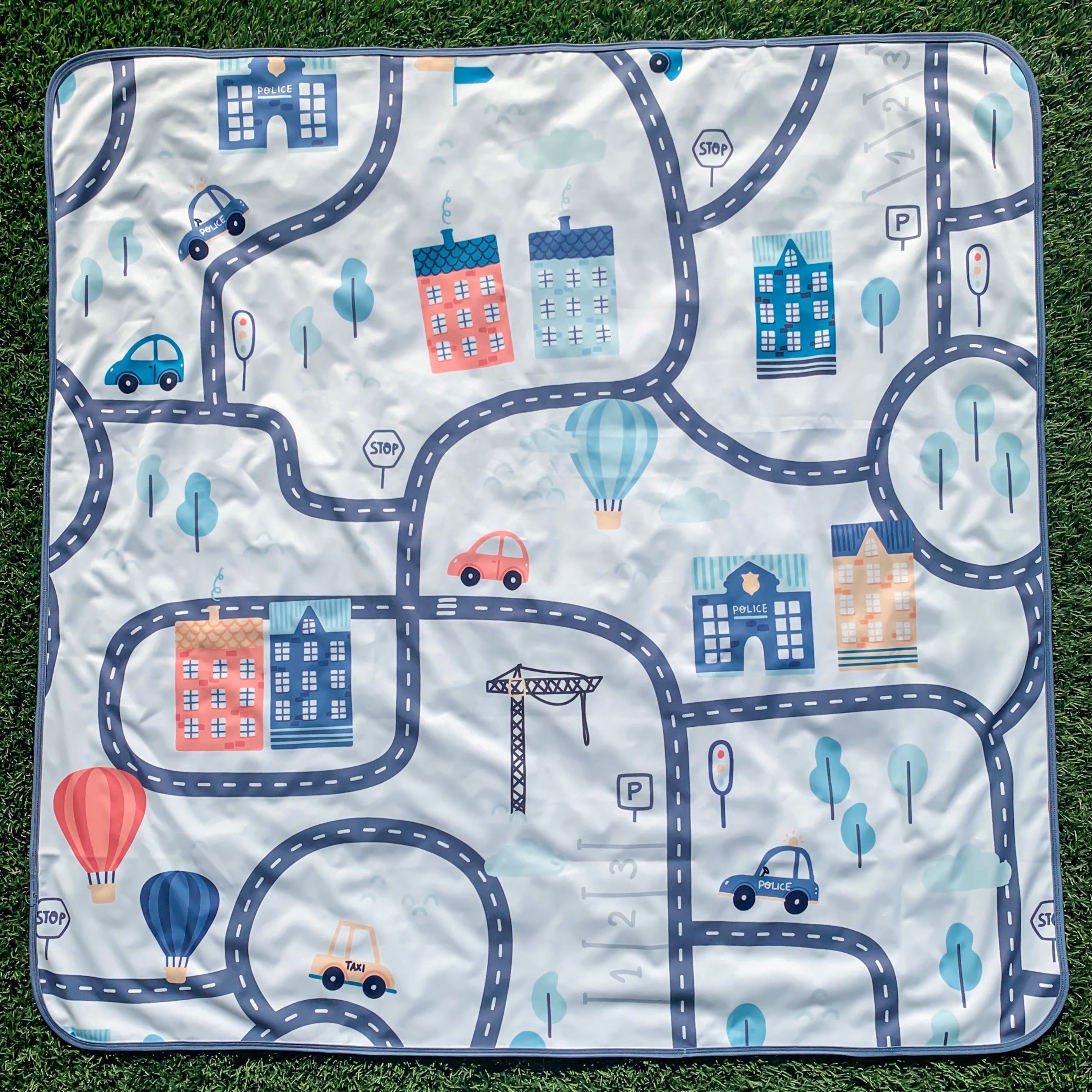 Tiny Town Splash Mat - A Waterproof Catch-All for Highchair Spills and More!  BapronBaby   