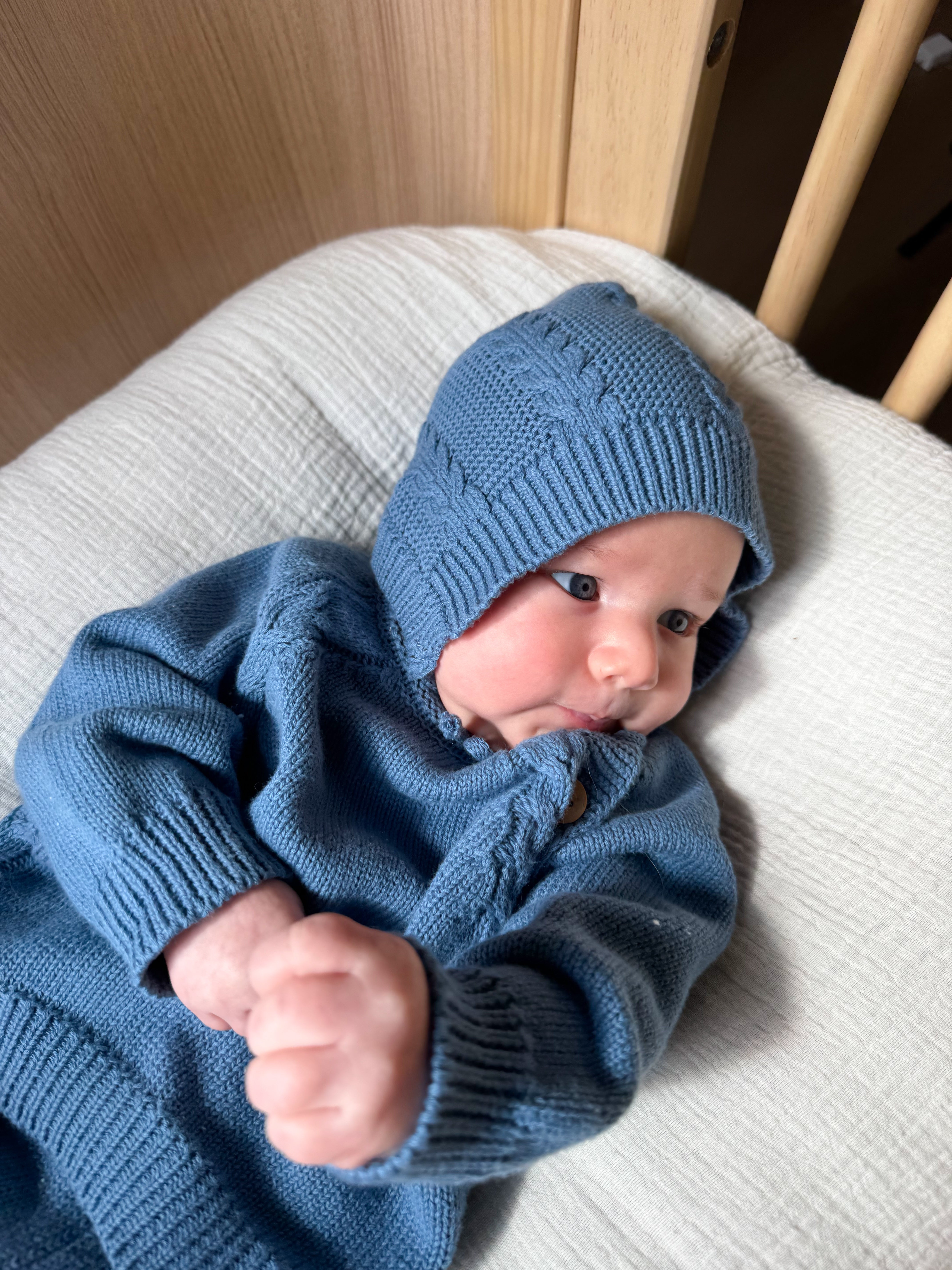 Bring Me Home Cable Knit Bundle - Denim Blue