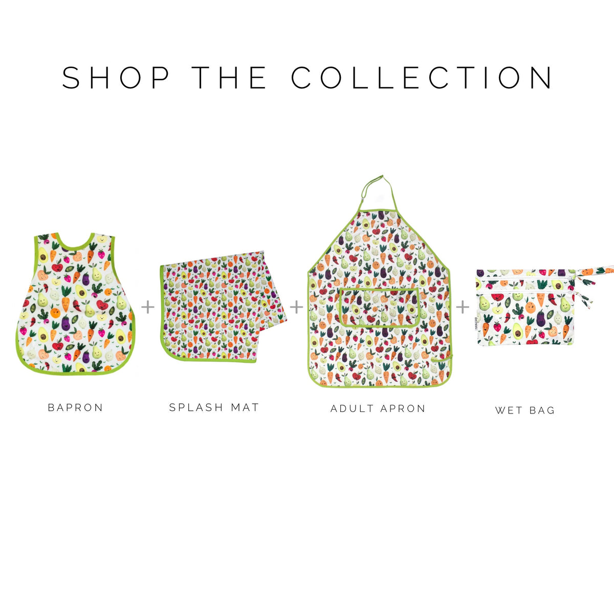 Market Fresh Produce Splash Mat - A Waterproof Catch-All for Highchair Spills and More!