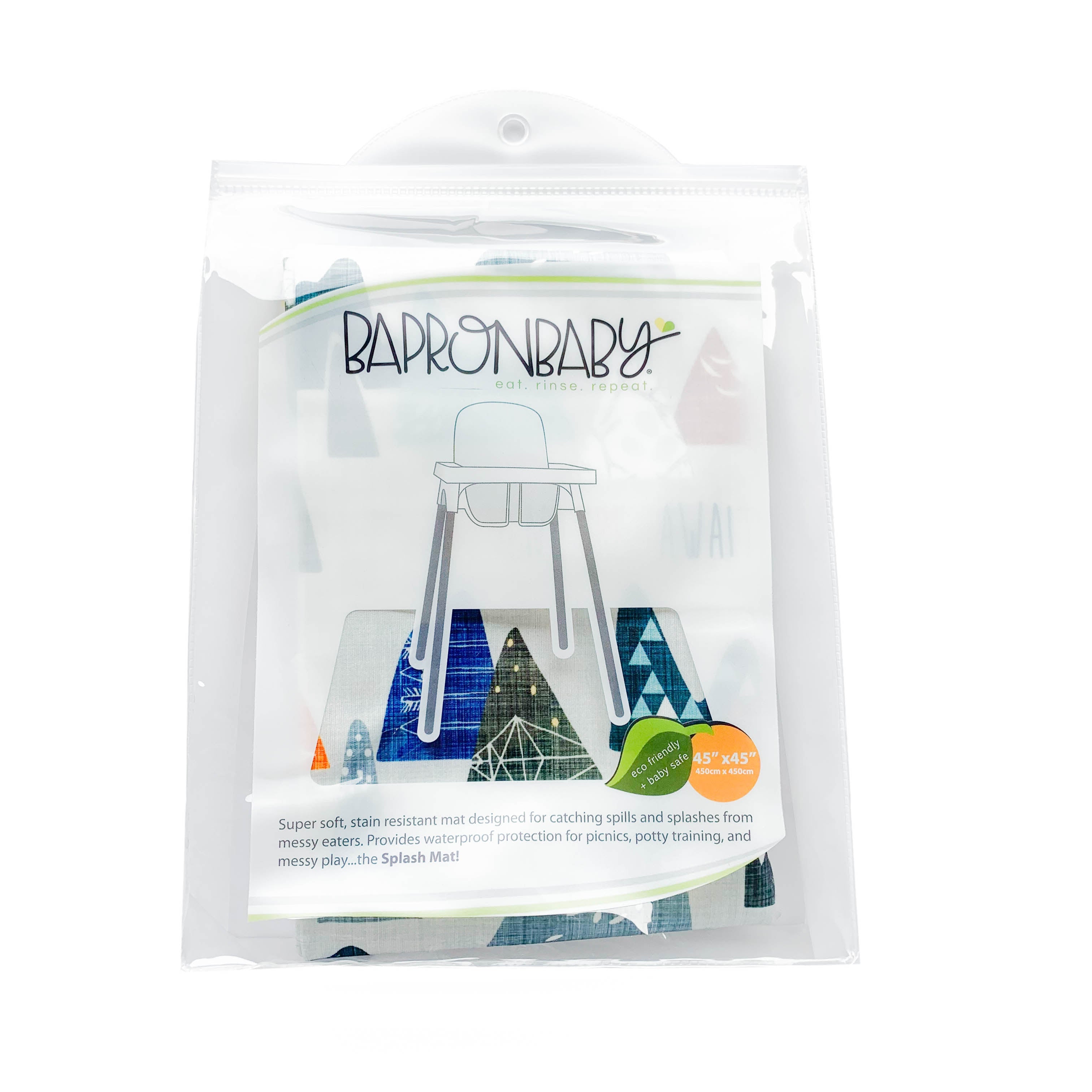 Adventure Awaits Splash Mat - A Waterproof Catch-All for Highchair Spills and More!