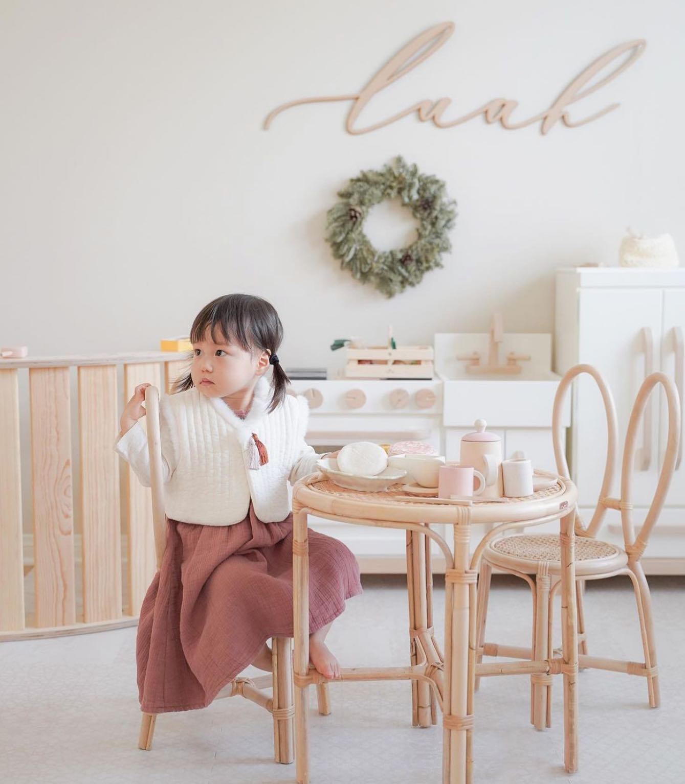 Rattan Table for Kids