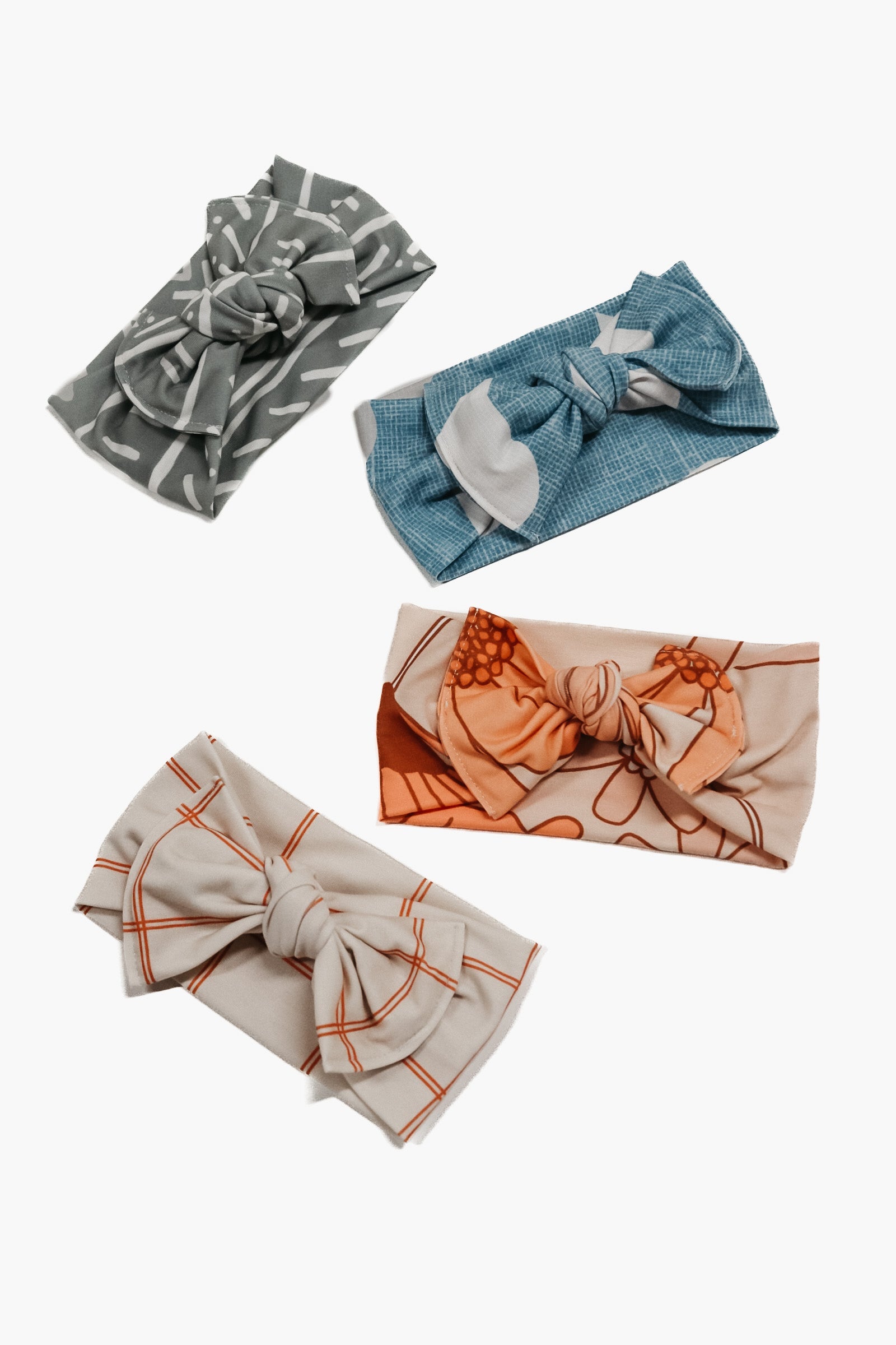 Floral Pink Blooming Bow Headwrap