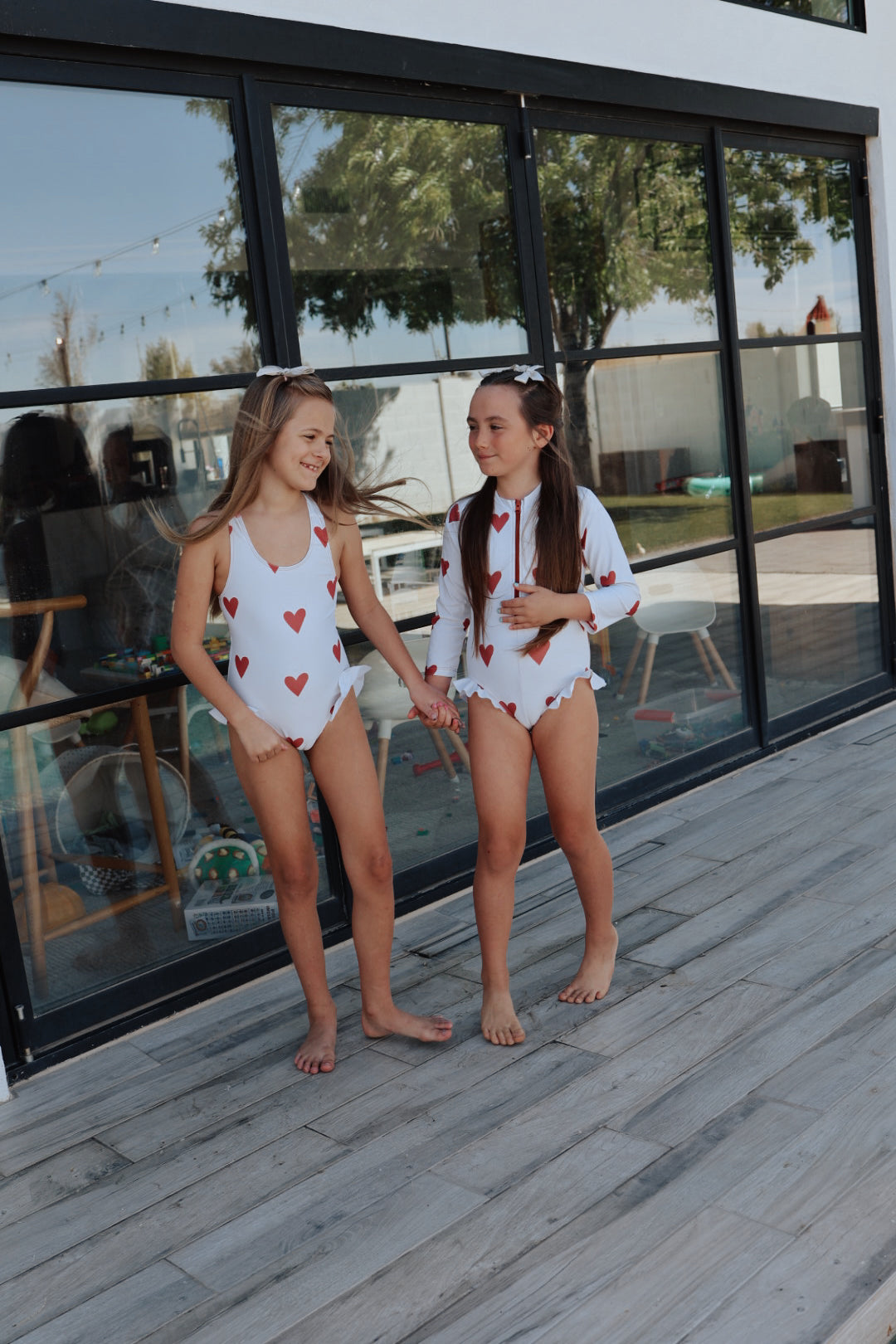 Girl Sleeveless Swimsuit | Queen of Hearts