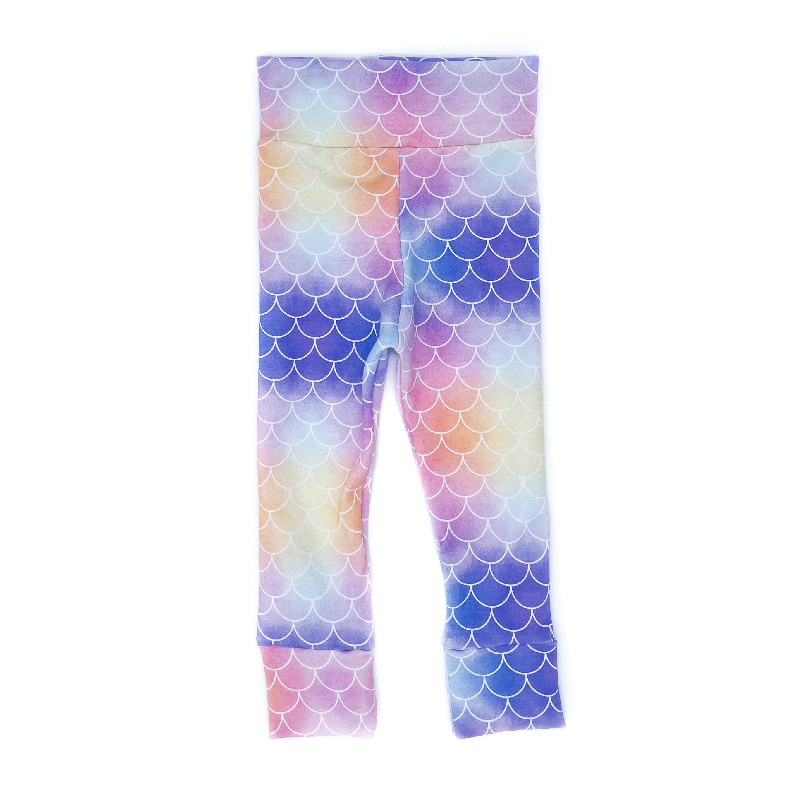 Pastel Mermaid Leggings (Matching) Leggings doodle & jack   