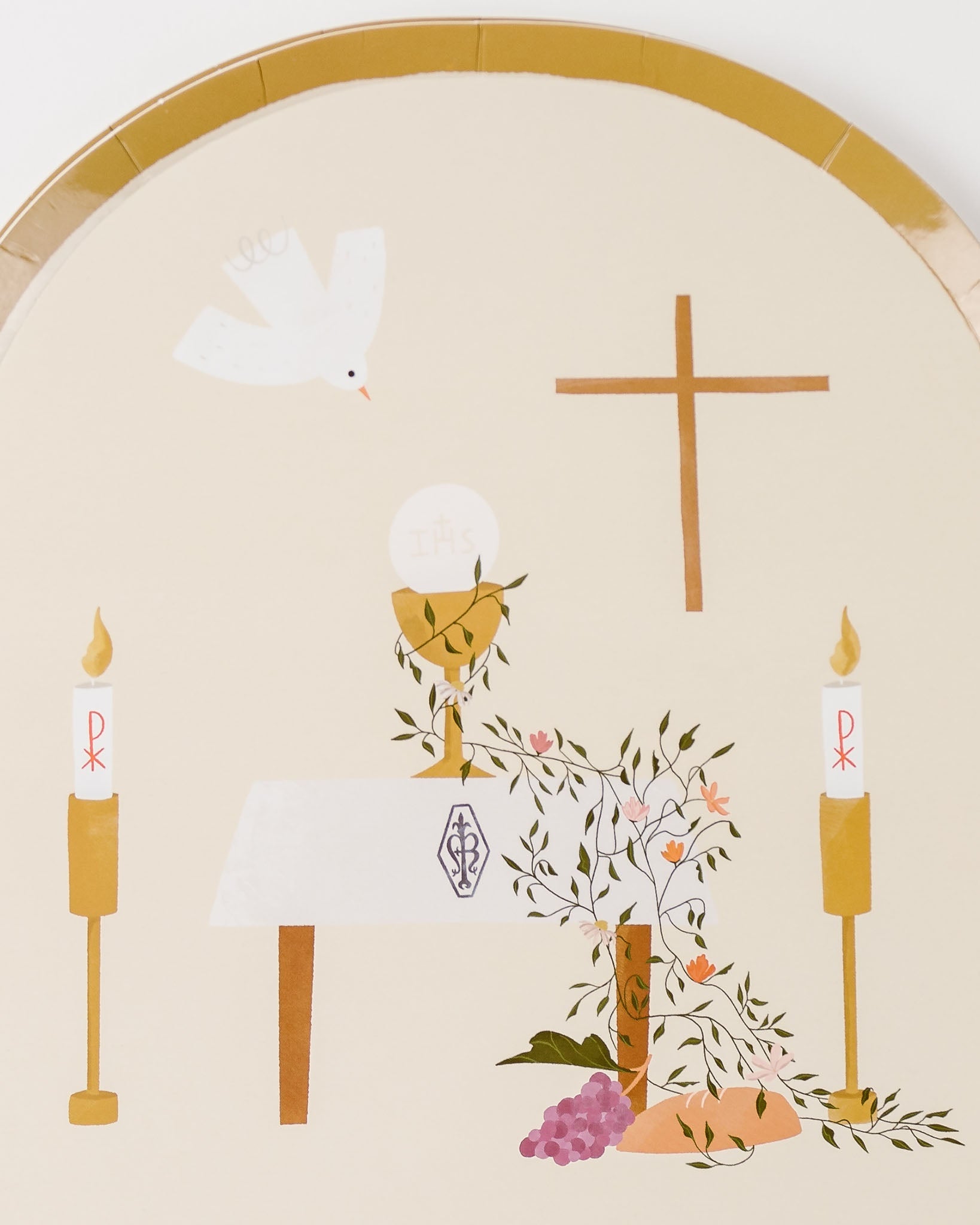 First Communion Dinner Plates