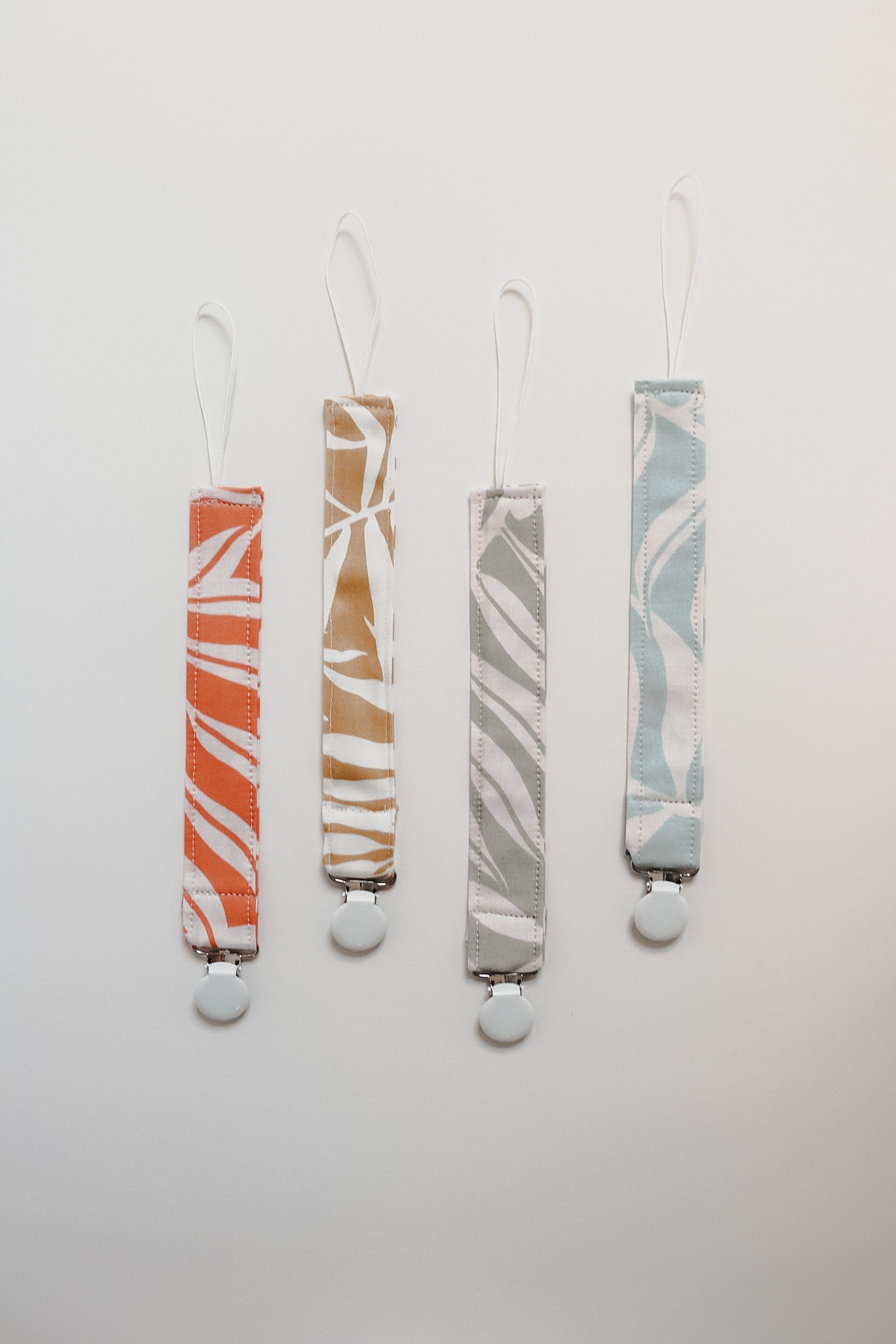 Sage Palm Pacifier Clip