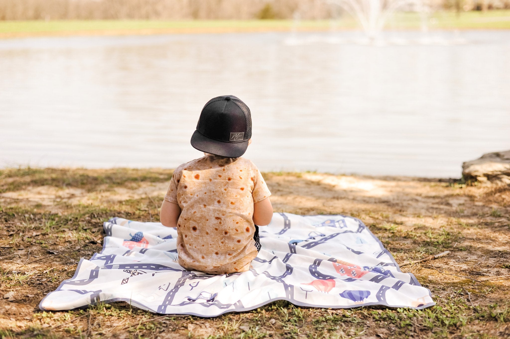 Tiny Town Splash Mat - A Waterproof Catch-All for Highchair Spills and More!  BapronBaby   