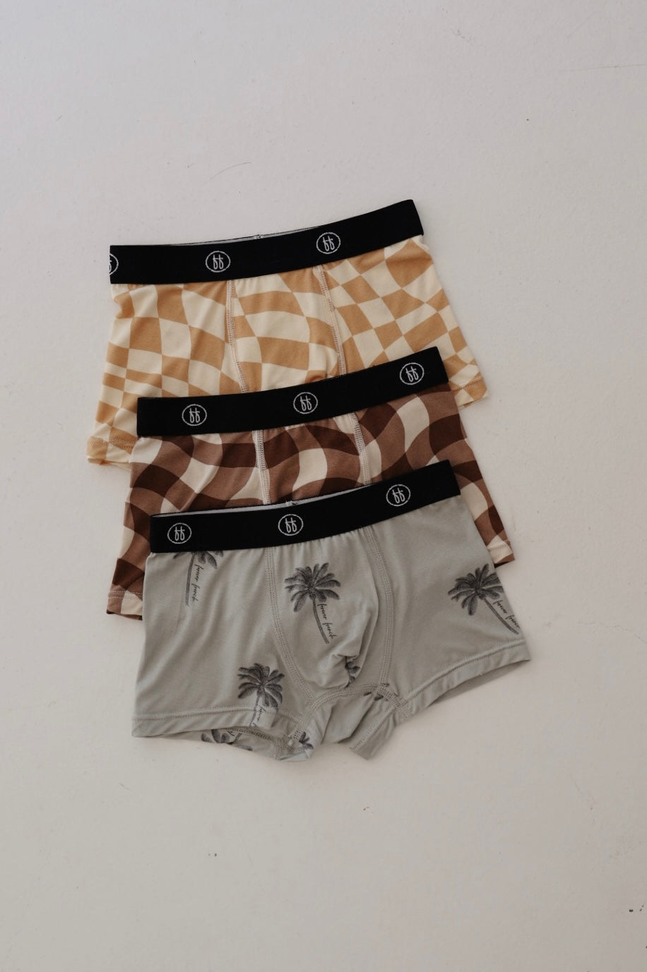 Bamboo Boxers (3 Pack) | Gold Coast, Groovy Gingham & Summer Dreamin' Boxers forever french baby   