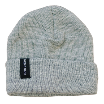 Light Grey Mebie Baby Beanie  Mebie Baby   