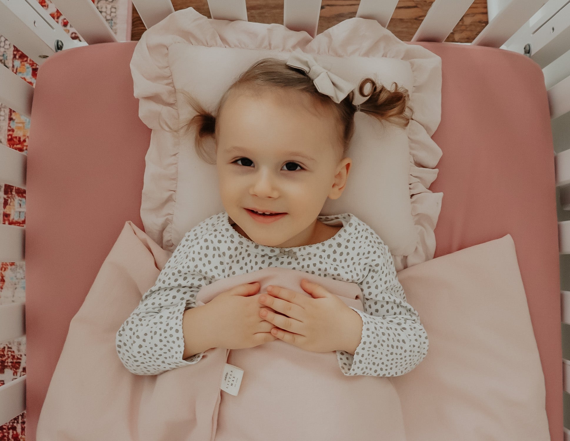 Poppy Toddler Girl Crib Quilted Blanket