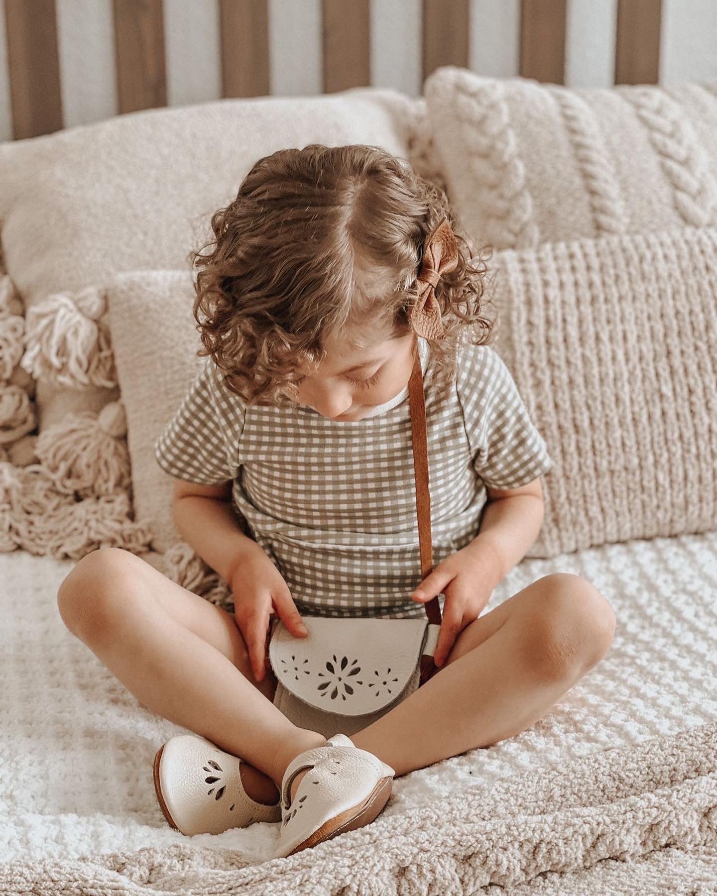 Milk BLOSSOMS Leather PURSE Toddler & Kids