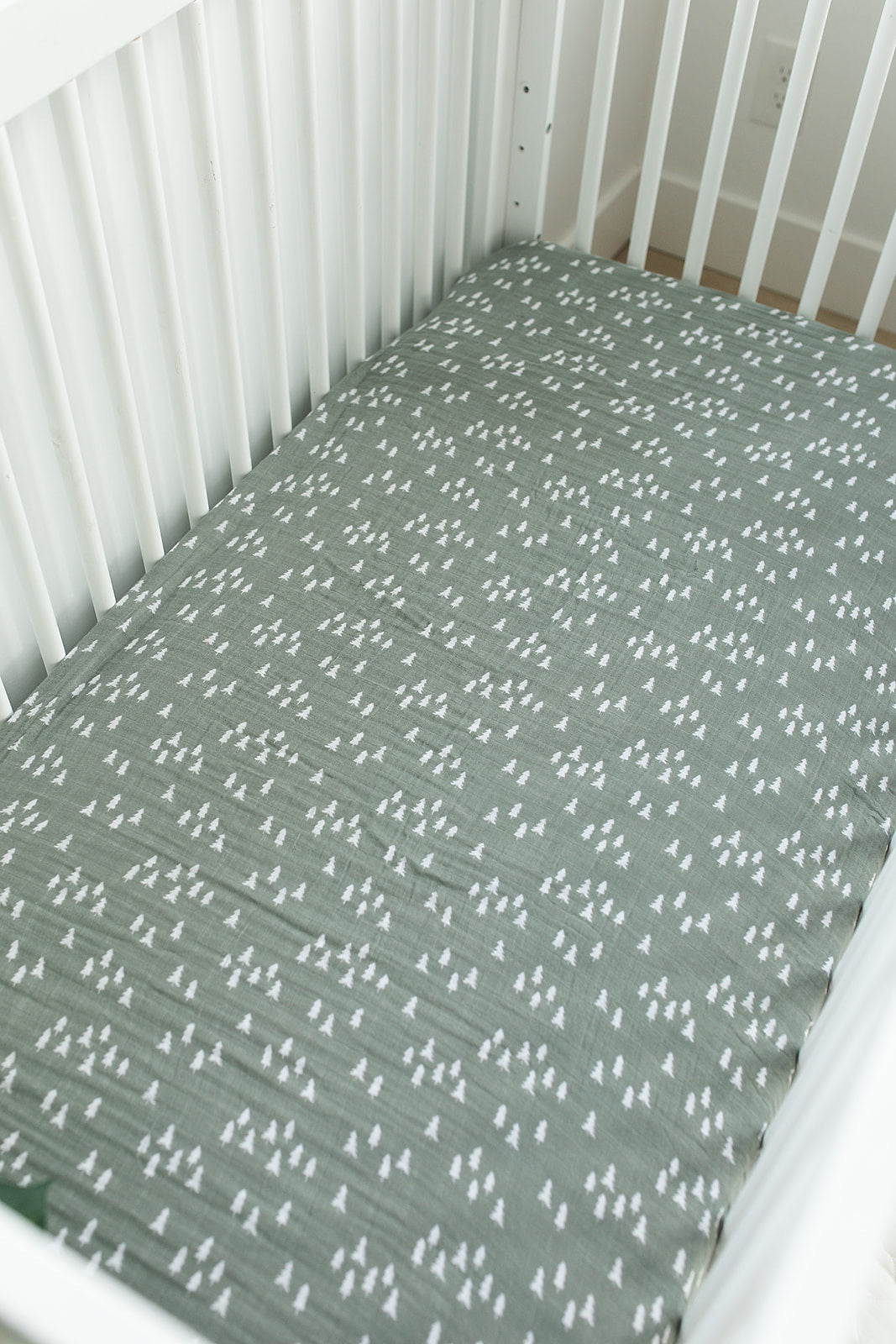 Pines Muslin Crib Sheet  Mebie Baby   