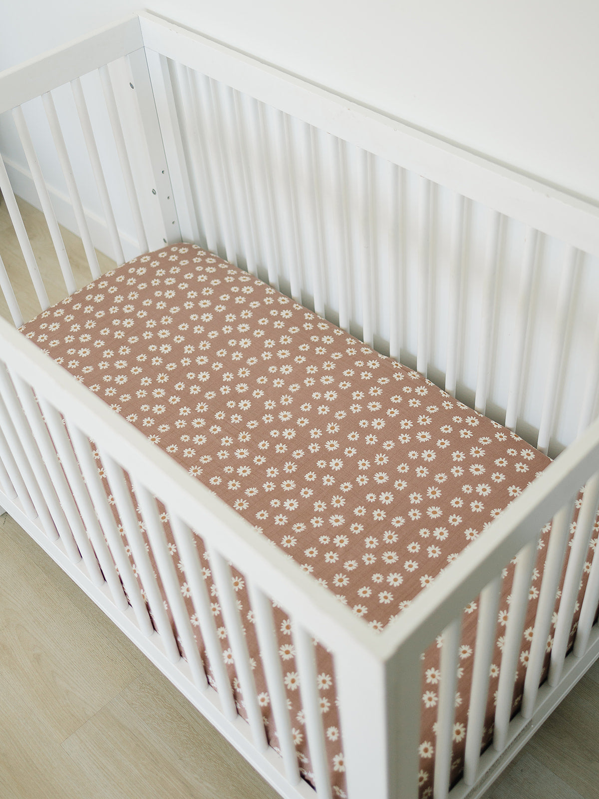 Daisy Dream Muslin Crib Sheet  Mebie Baby   