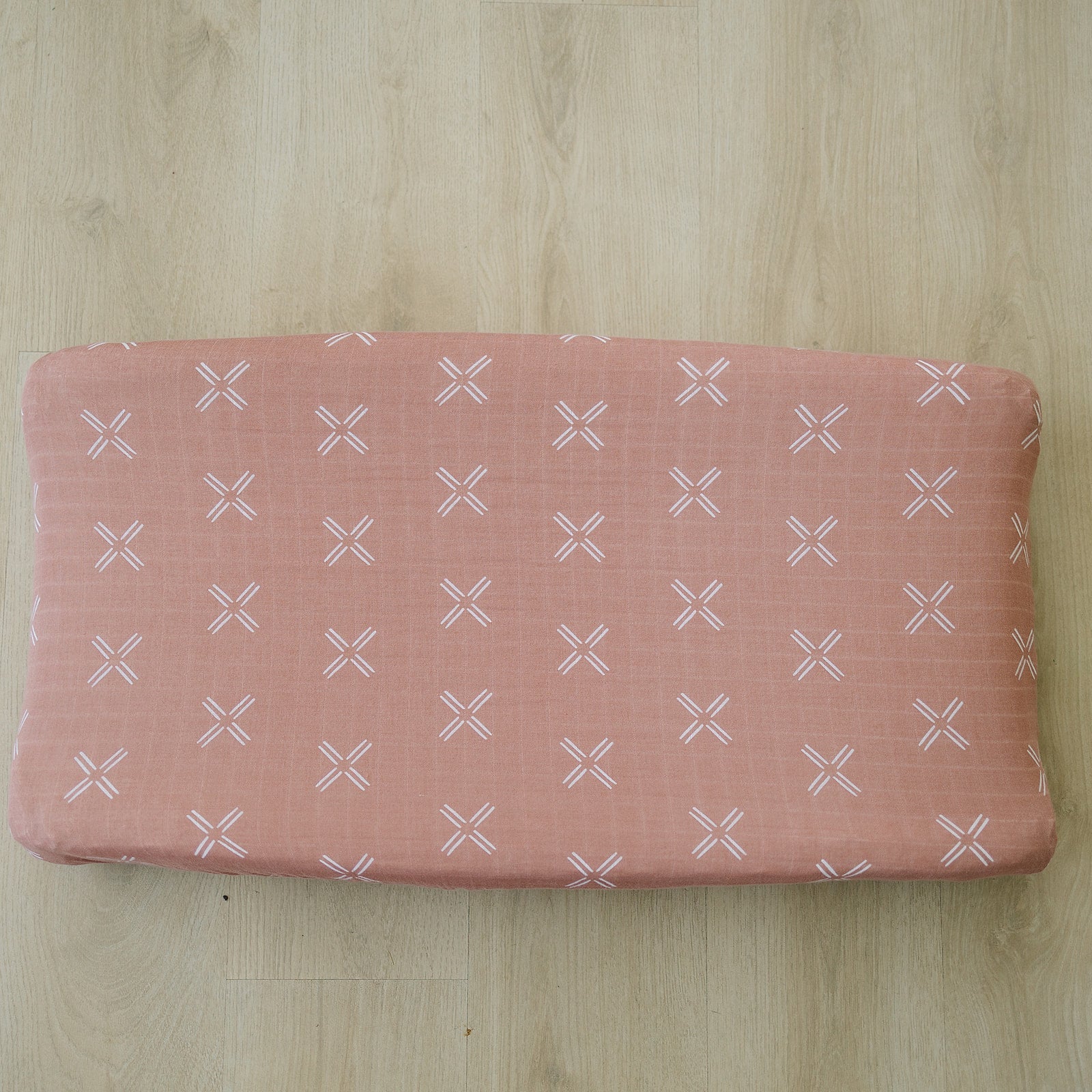 Just Peachy Muslin Changing Pad Cover  Mebie Baby   