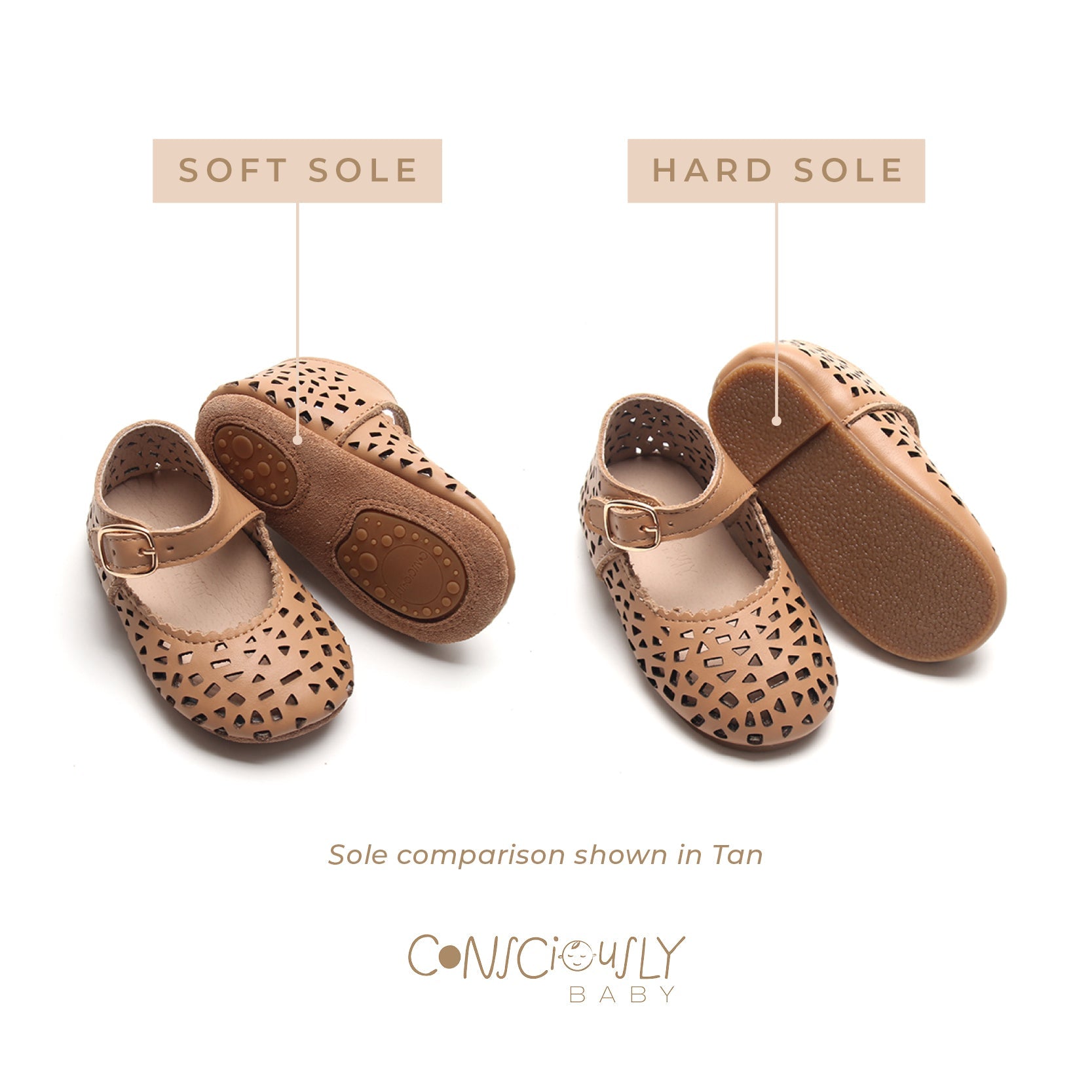 Leather Boho Mary Janes | Color 'Cotton'