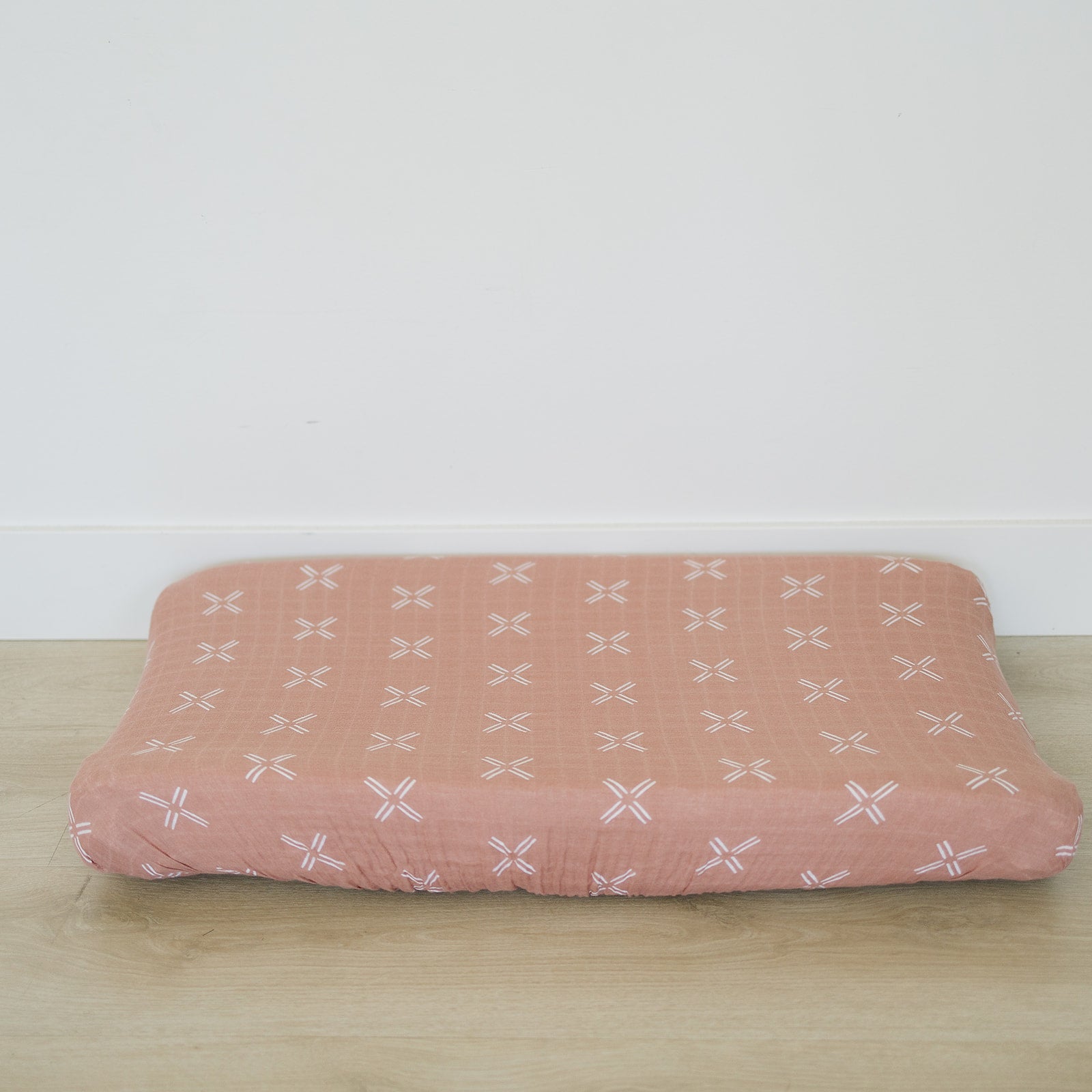 Just Peachy Muslin Changing Pad Cover  Mebie Baby   