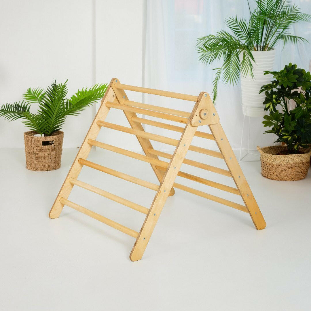Indoor Montessori Triangle Climbing Ladder for Toddlers 1-7 y.o. Single Ladders Goodevas   
