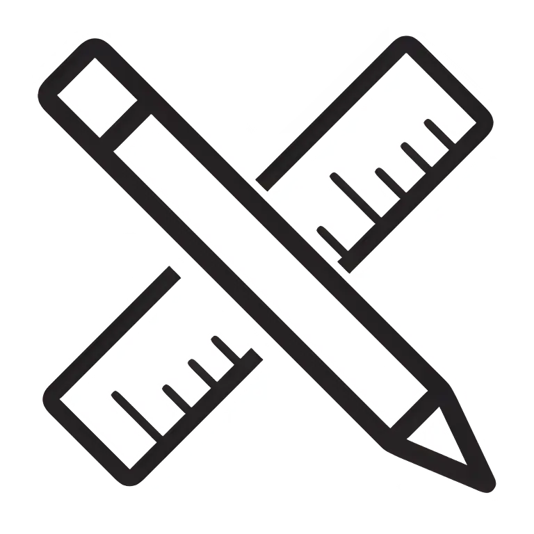 Pencil and Ruler Customization with Priced Options Available