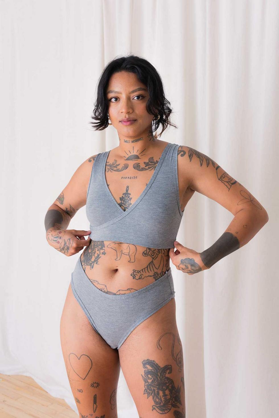 Moana Hip Bikini - Grey
