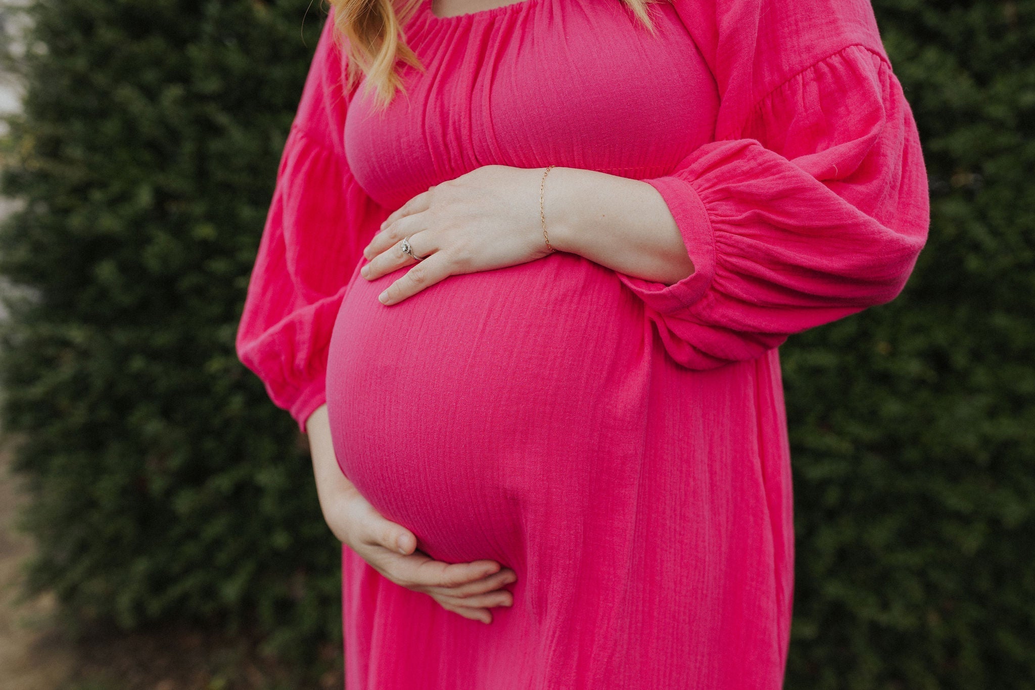 Eliza Maternity and Nursing Dress - Pink