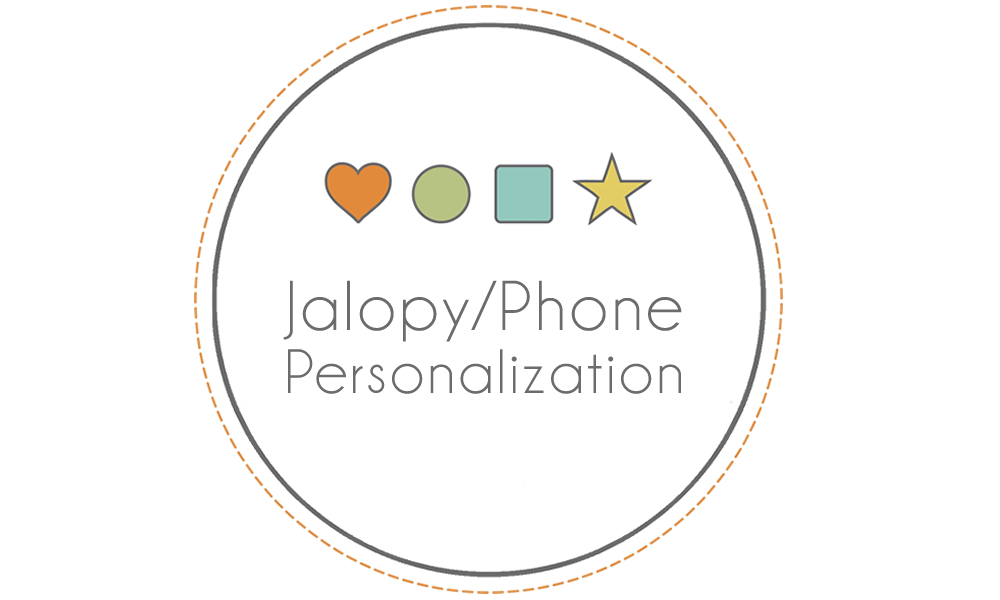 Personalization - Jalopy or Phone PERSONALIZATION Bannor Toys   