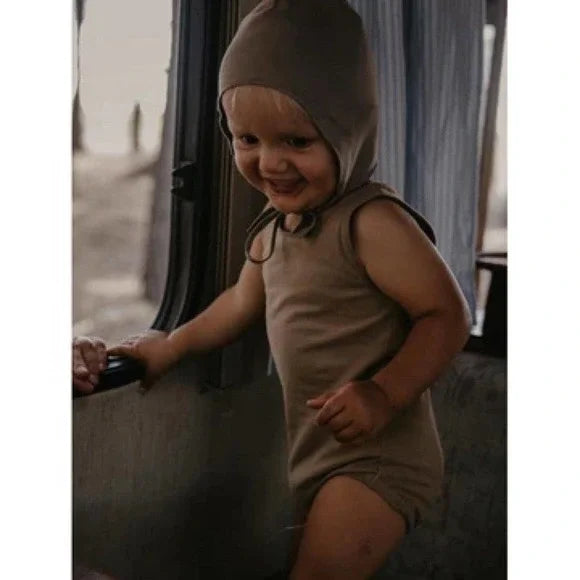 The Sleeveless Onesie - Sand