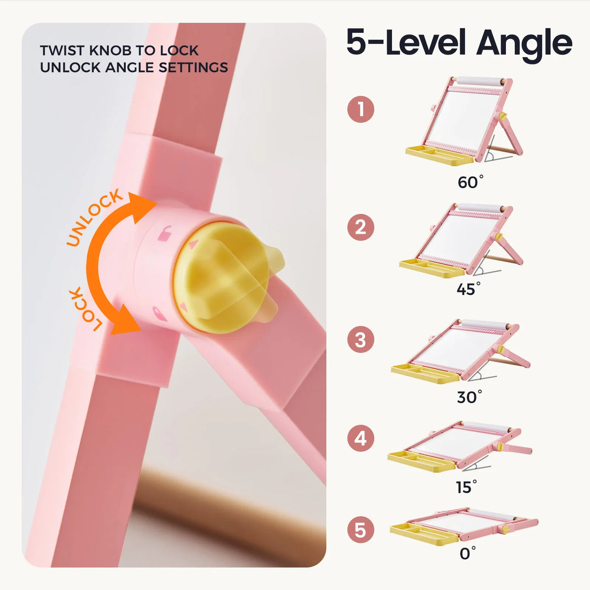 Tiny Land® Double-Sided Magnetic Tabletop Easel