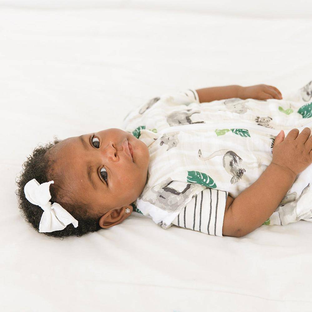 Jungle Classic Muslin Bedtime Sleeper Bedtime Sleeper Bebe au Lait   