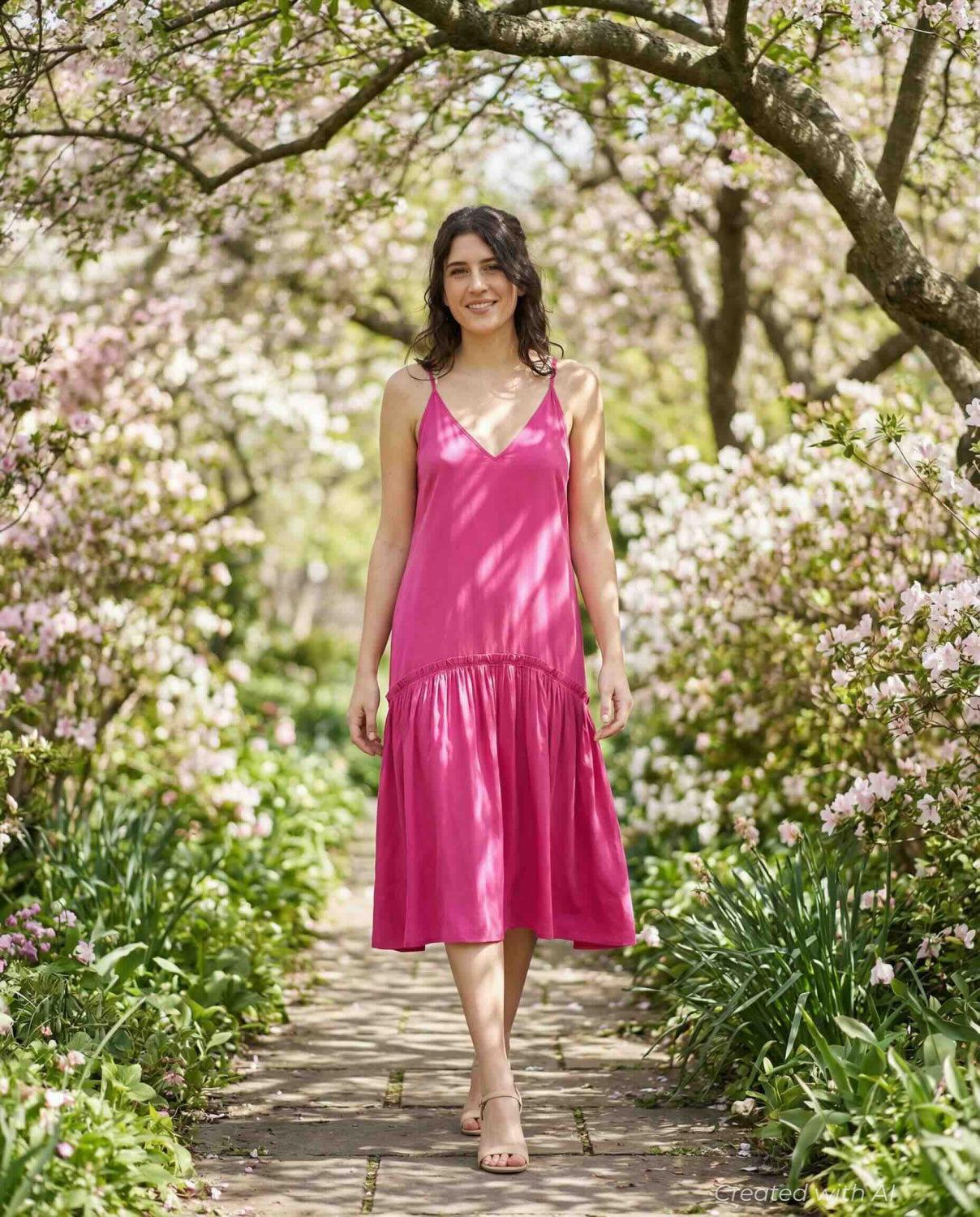 Kat Dress - Raspberry