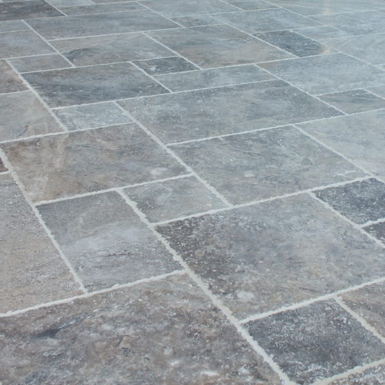 Silver Antique Pattern Brushed, Chiseled, and Partially Filled - Livfloors Collection