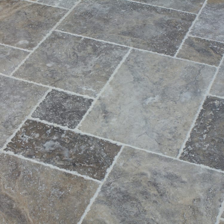 Silver Antique Pattern Brushed, Chiseled, and Partially Filled - Livfloors Collection