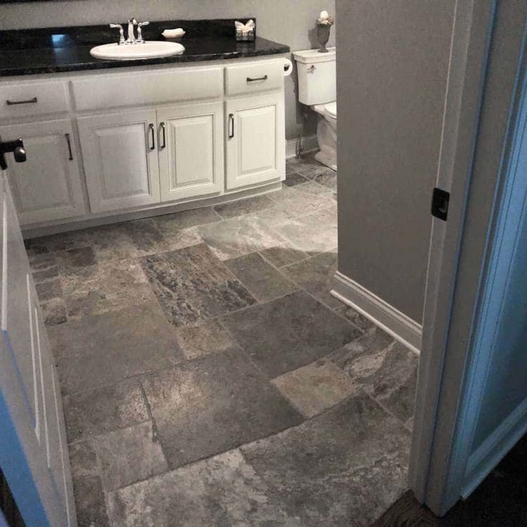 Silver Antique Pattern Brushed, Chiseled, and Partially Filled - Livfloors Collection