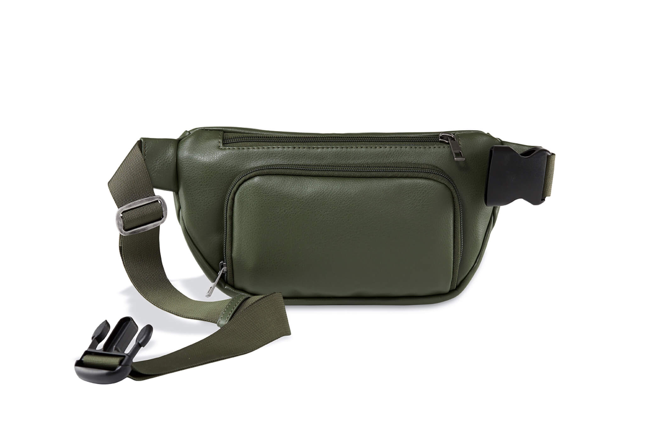 Kibou Travel Diaper Bag - Olive Vegan Leather Bags Kibou   