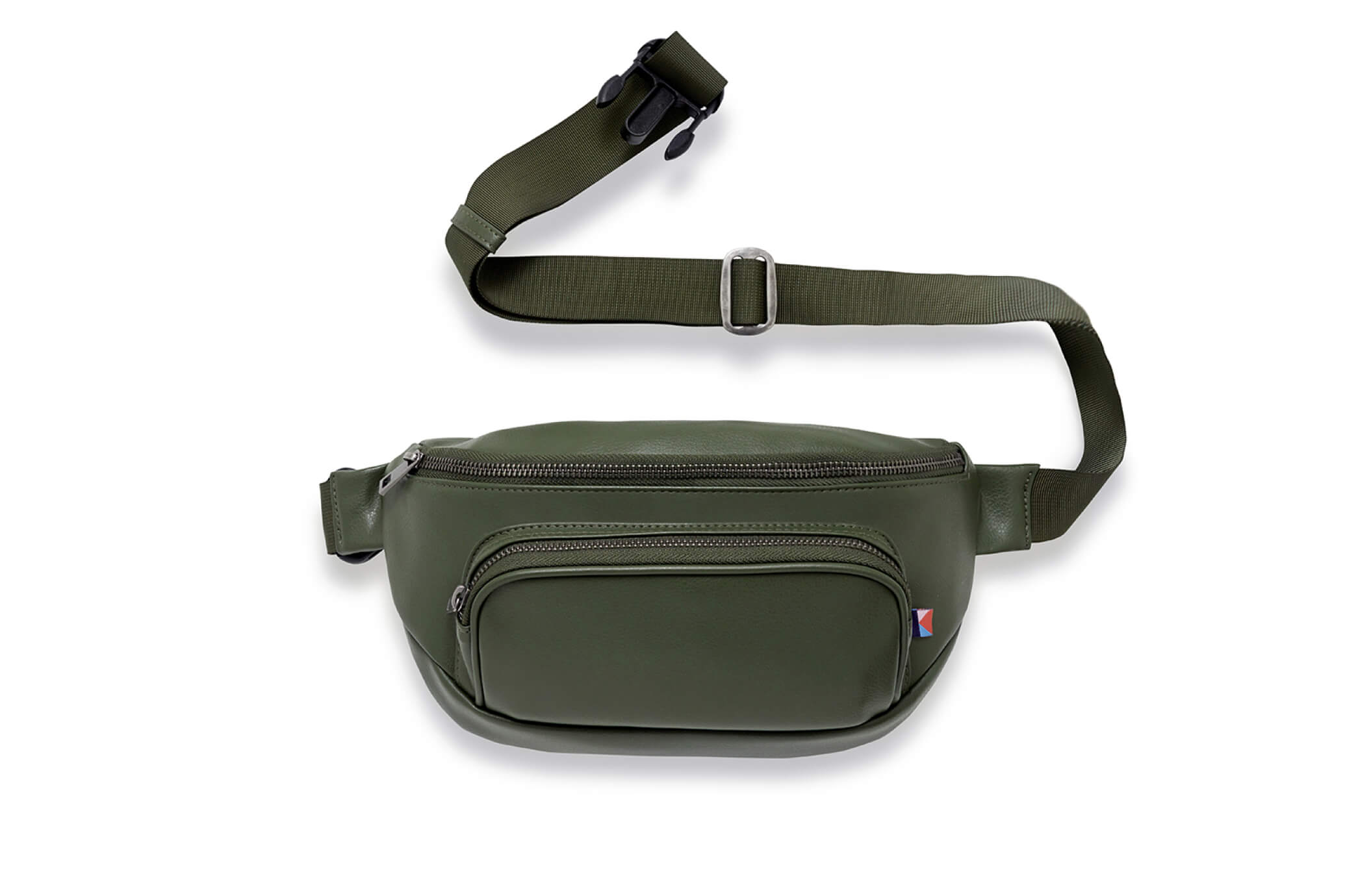 Kibou Travel Diaper Bag - Olive Vegan Leather Bags Kibou   