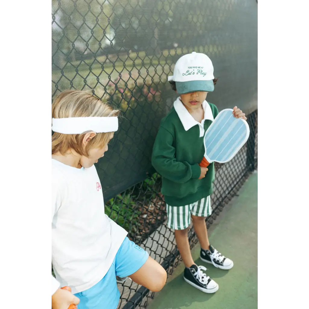 Mini Pickle Ball Paddle for Kids with Smiley Face Print