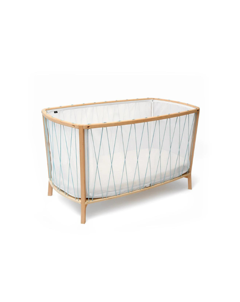 Charlie Crane Kimi Bed - Organic Baby Bed Charlie Crane Aqua Blue  