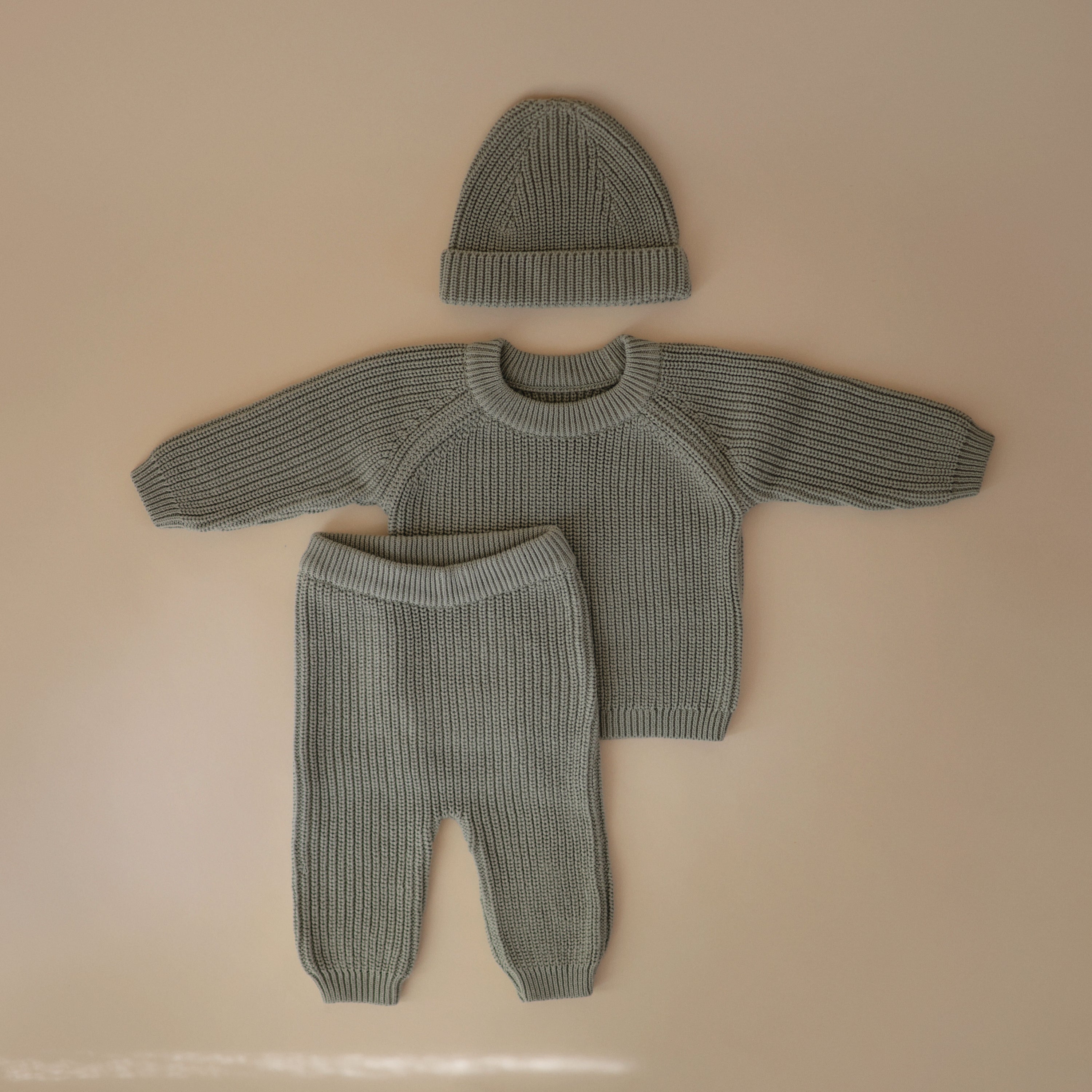 Chunky Knit Beanie Baby Clothes Mushie   