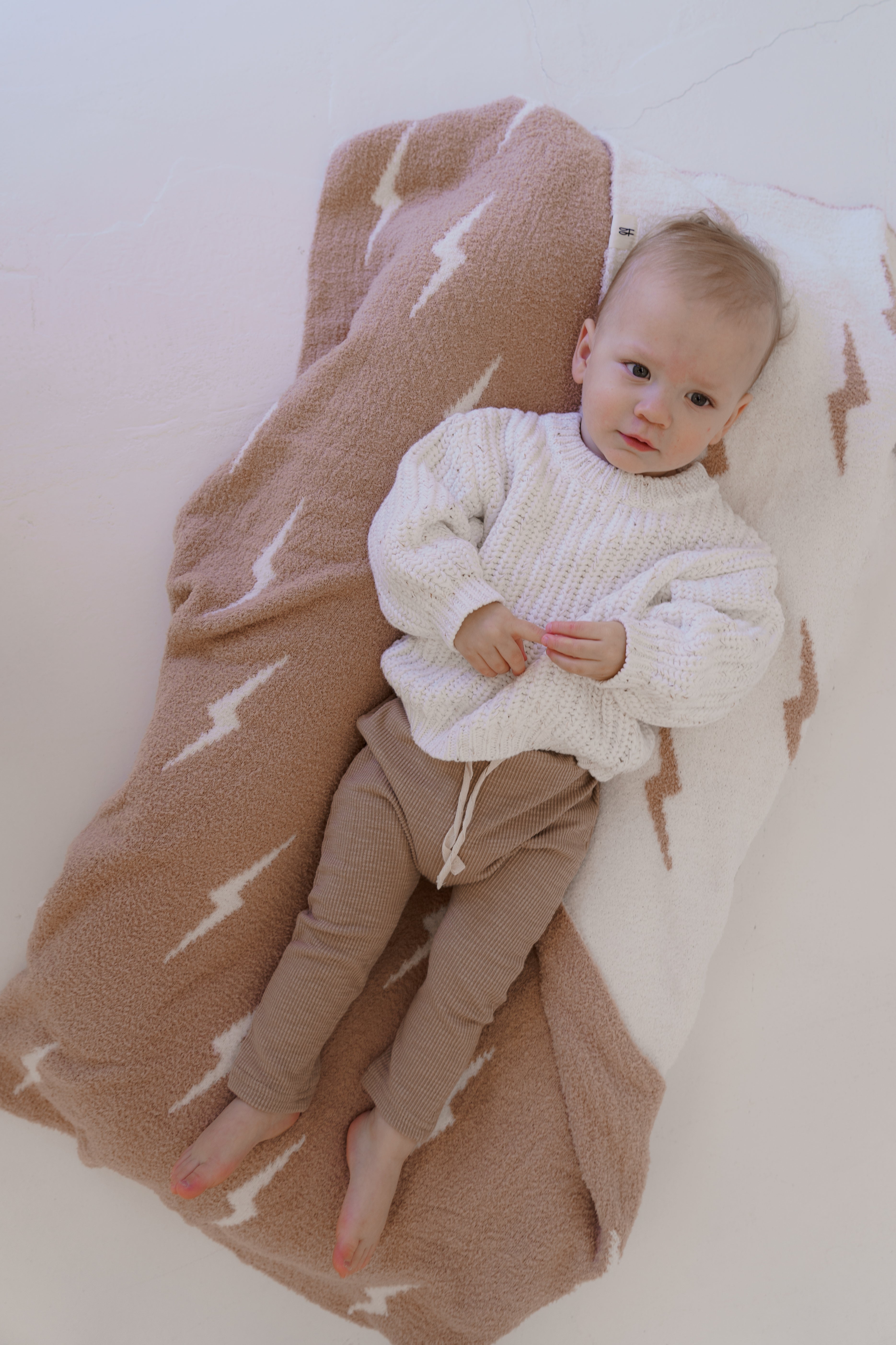 Chunky knit sweater for baby toddler kids