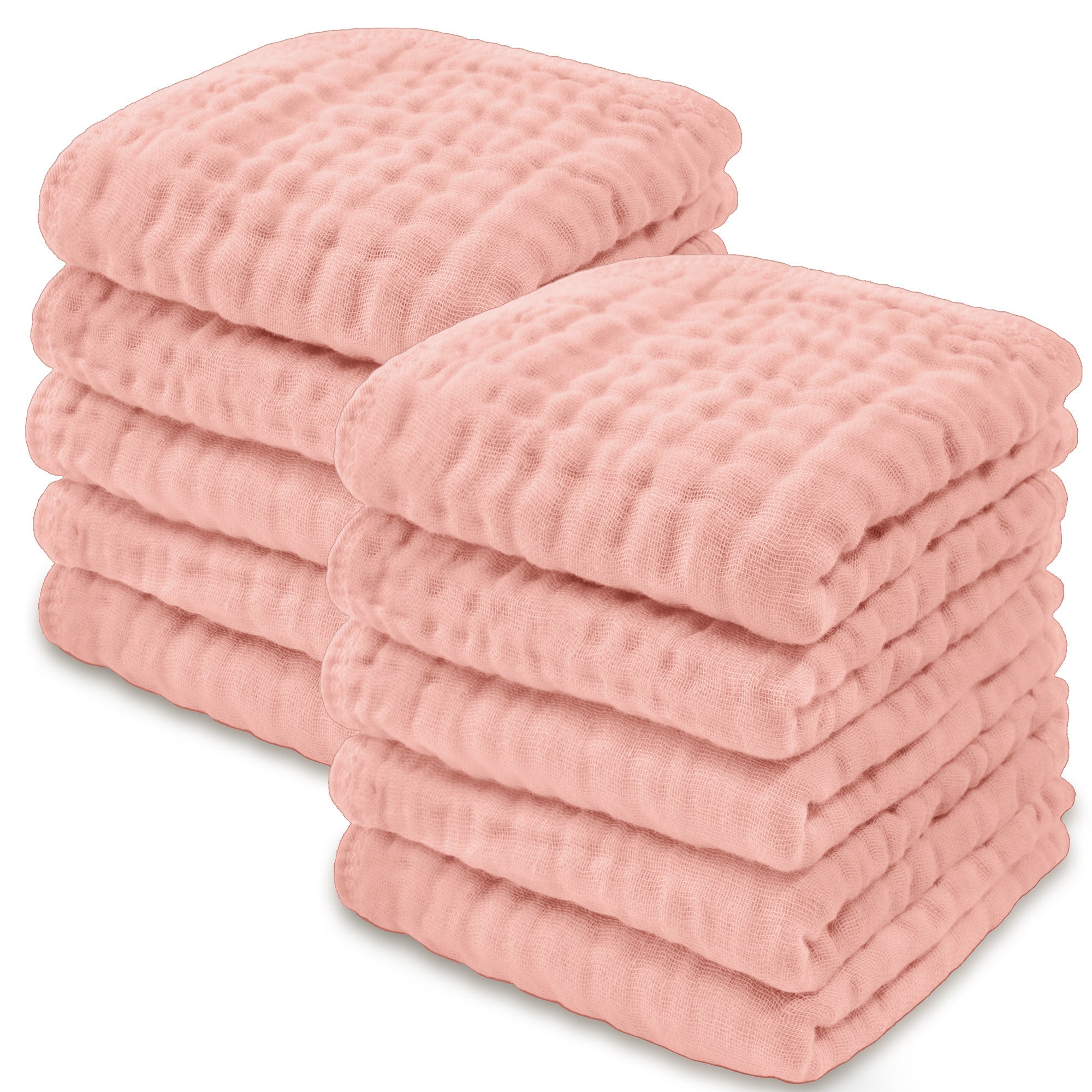 Muslin Washcloths by Comfy Cubs - Lace Pink