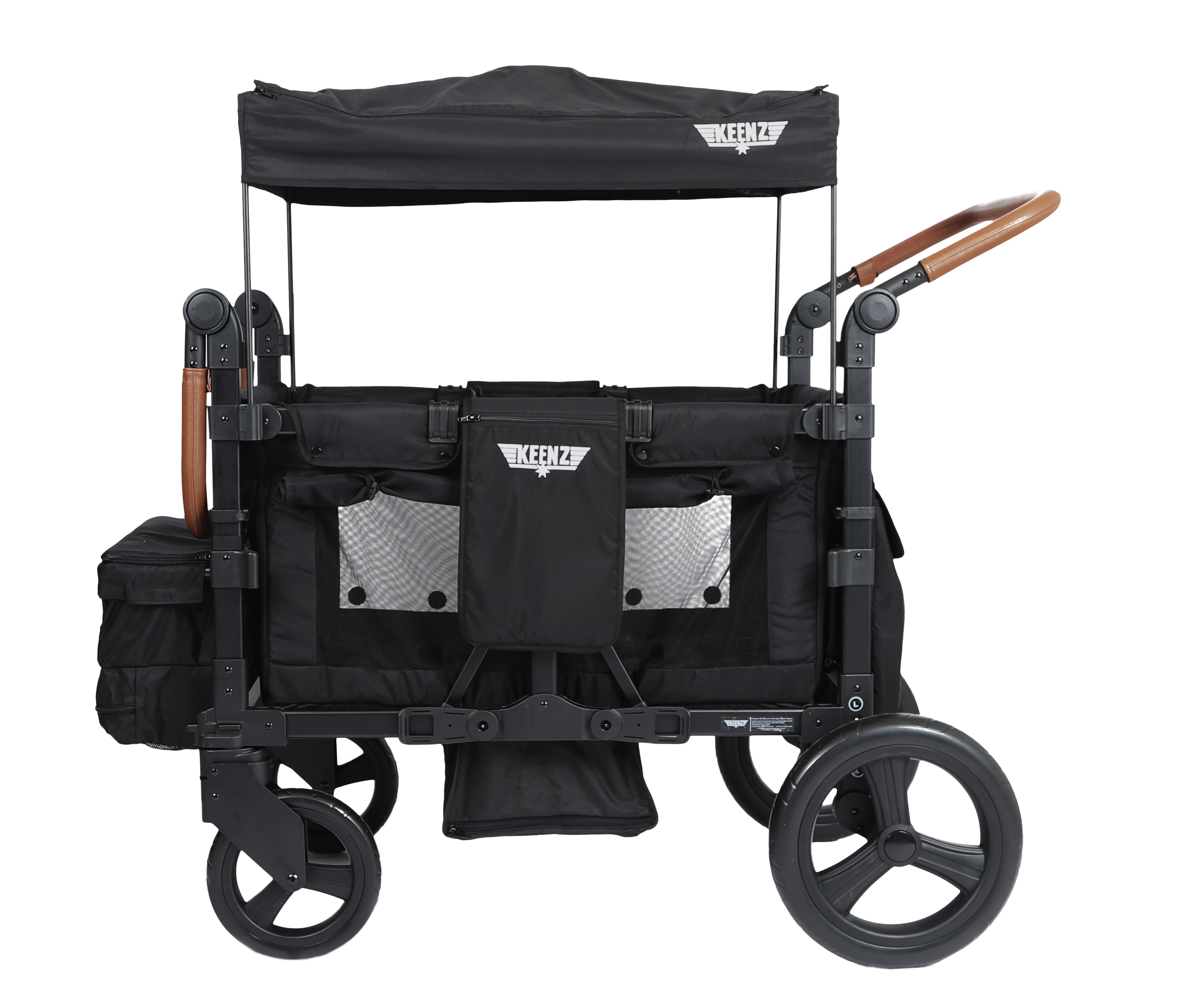 Keenz DUO: The Dynamic 4 Passenger Stroller Wagon  Keenz Stroller Wagons Black  