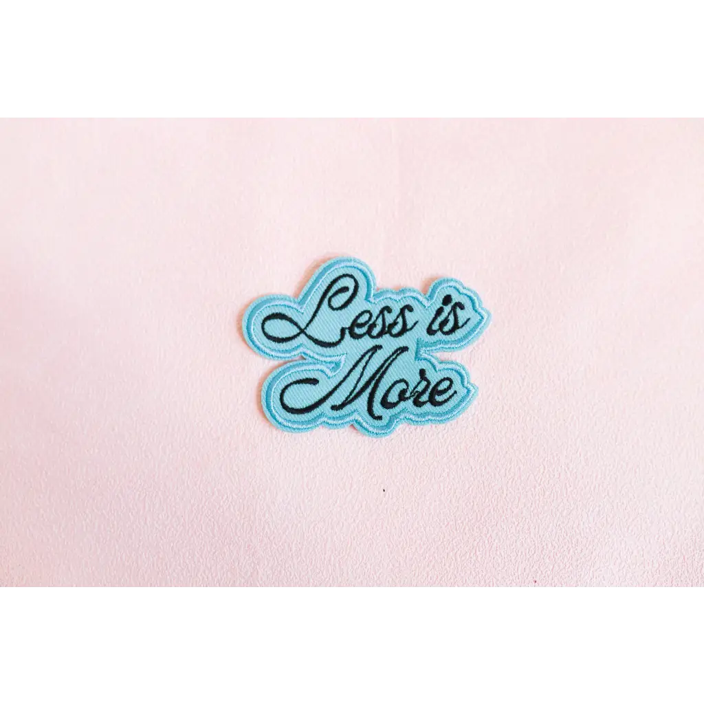 Less is More Iron-on Patches