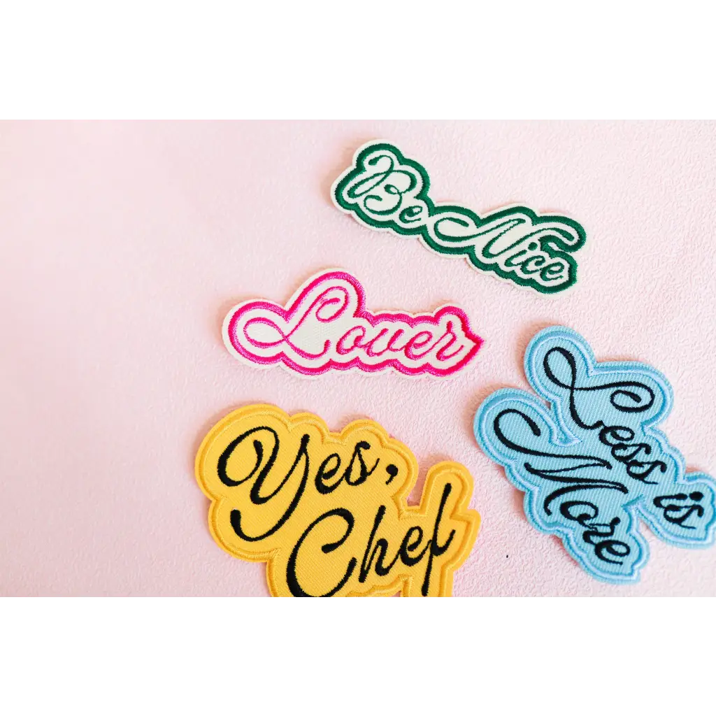 Less is More Iron-on Patches