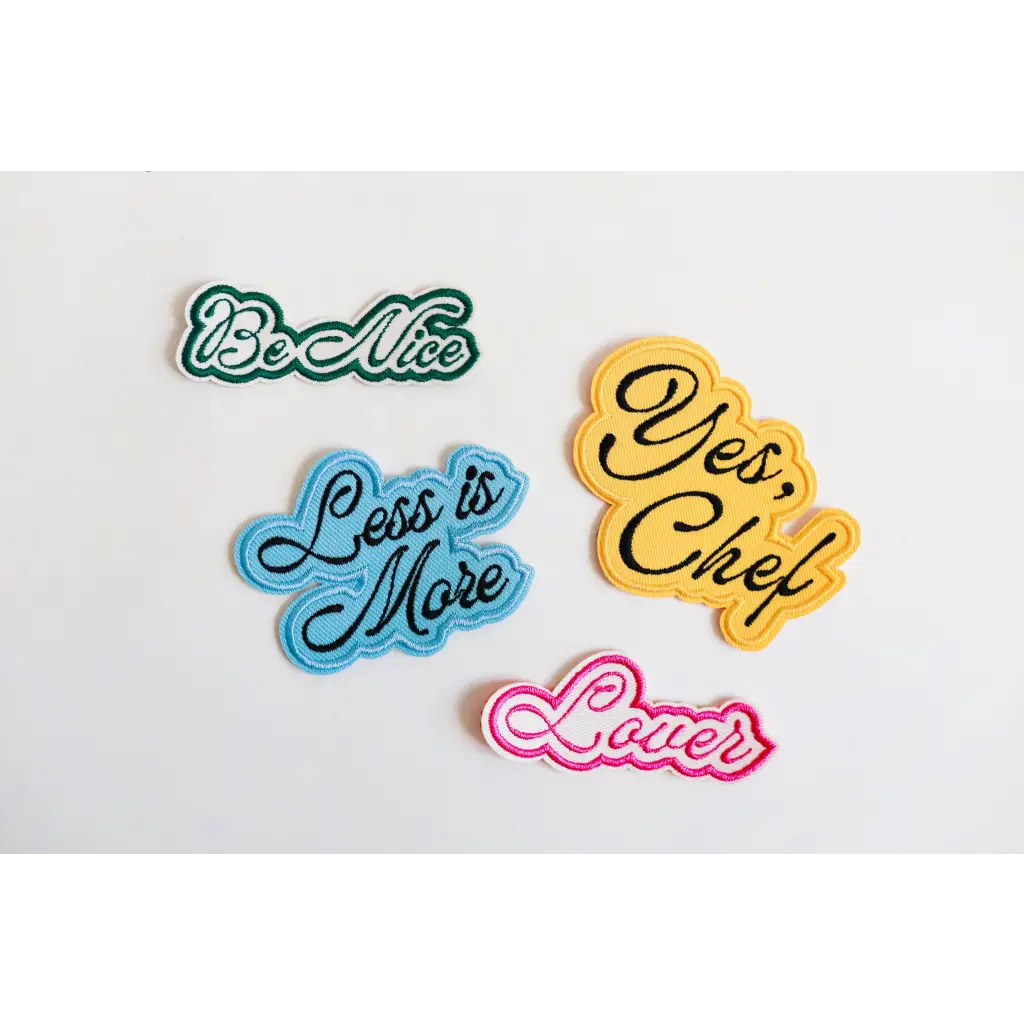 Less is More Iron-on Patches