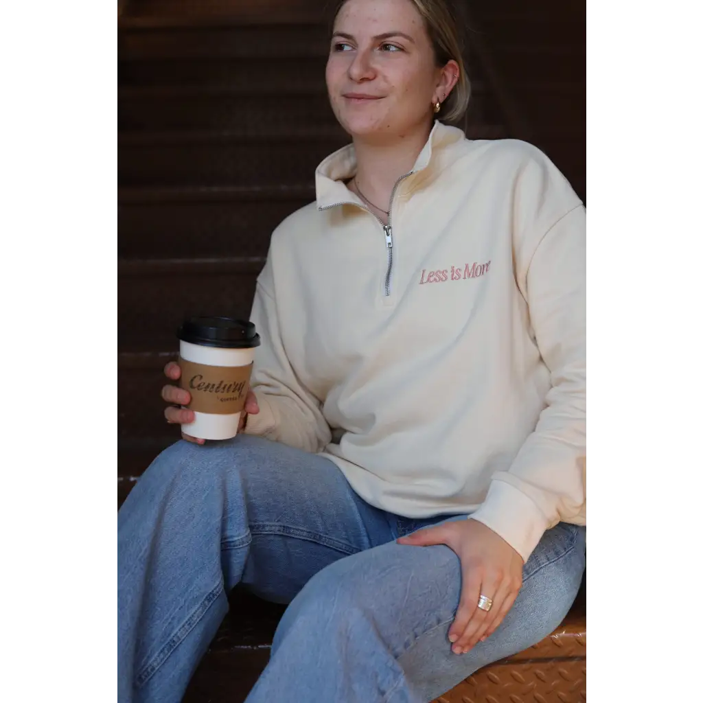 Less is More Embroidered Pullover