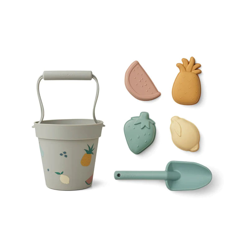 Organic Silicone Bucket & Spade Beach Toys by Nenina and Co - Kids Happy  House