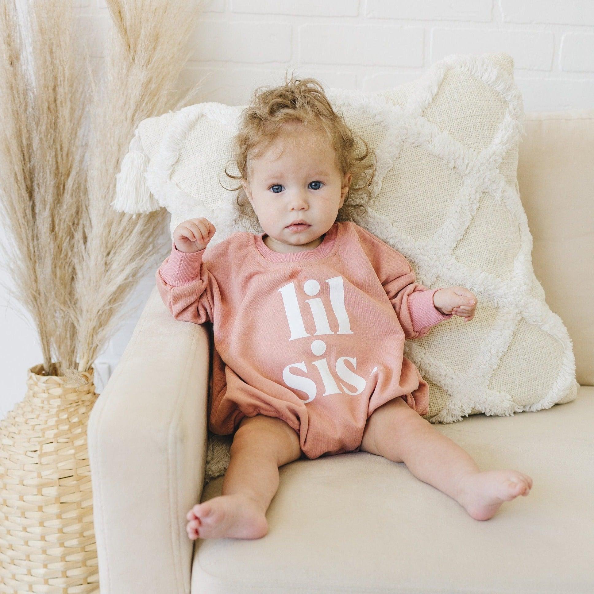 Lil Sis Sweatshirt Romper - more colors