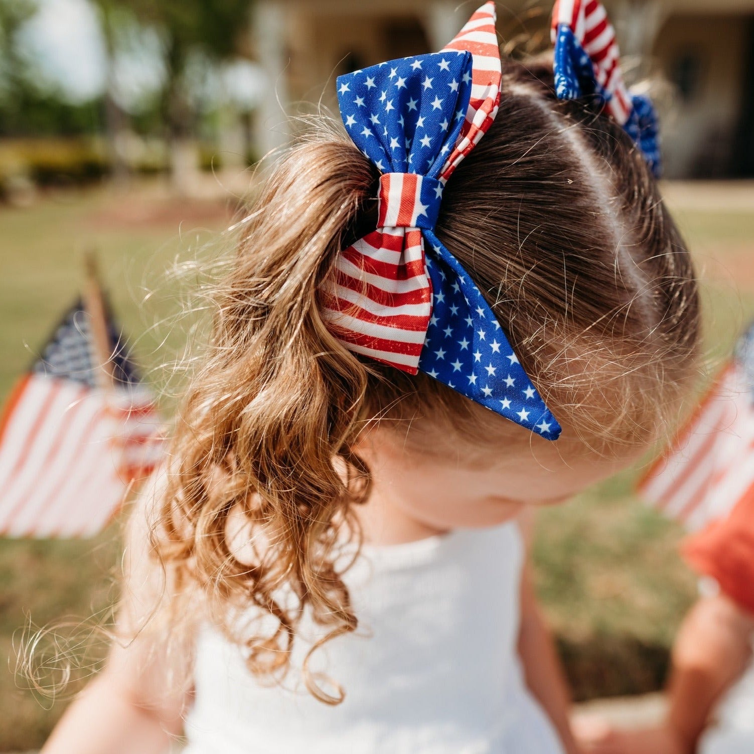 Patriotic Little Love Bug Bows