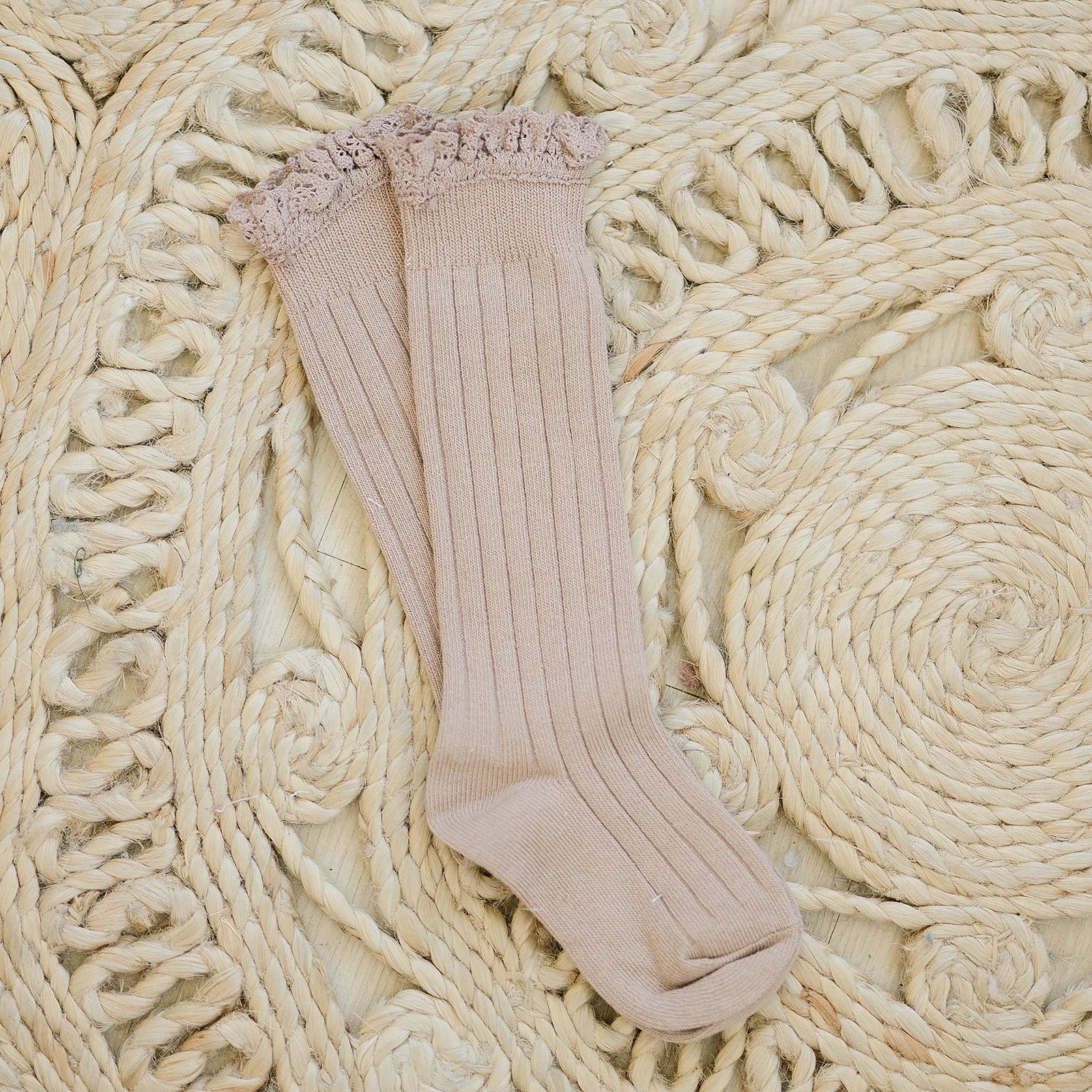 LLB Lace Top Knee High Socks