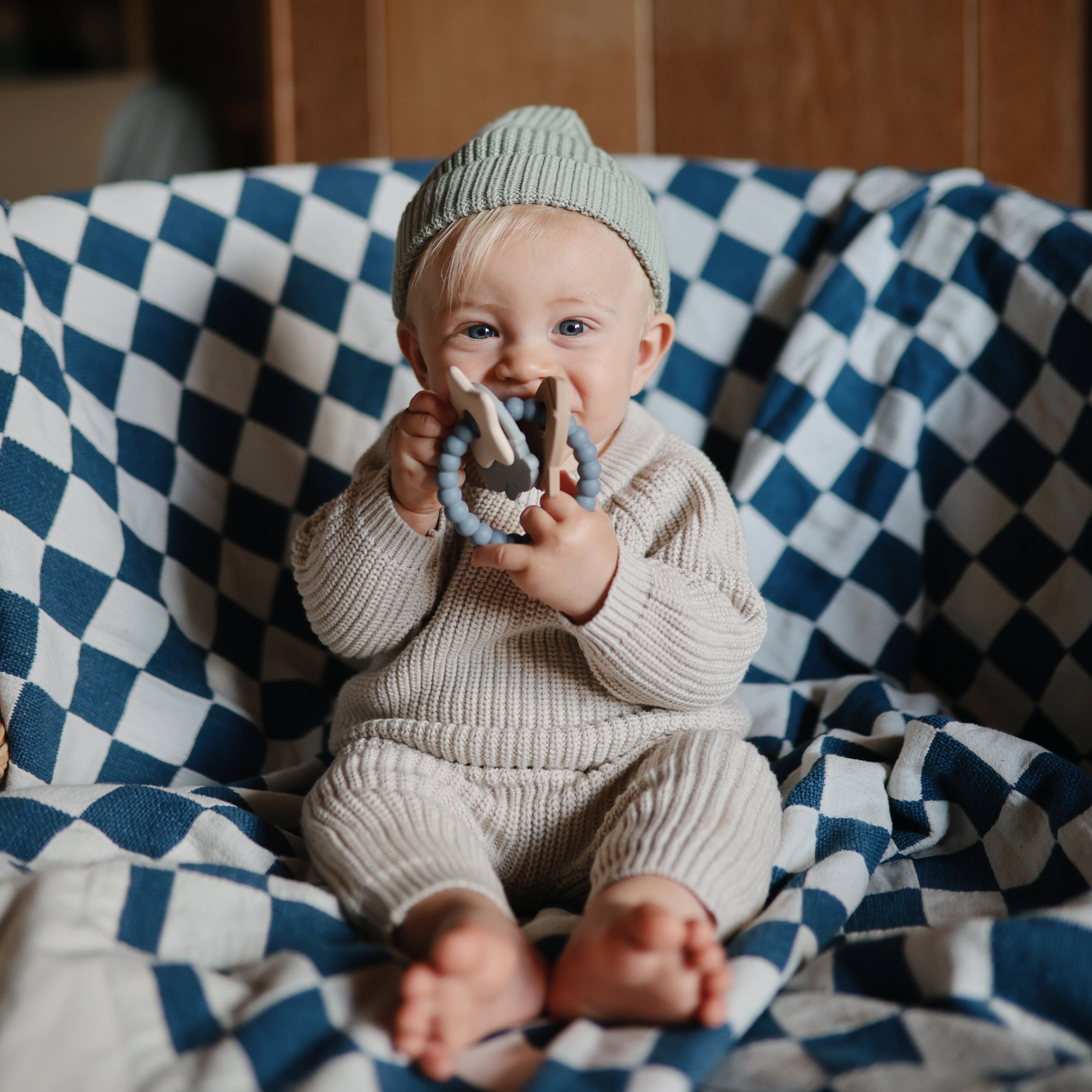 Space Teething Ring teether Mushie   