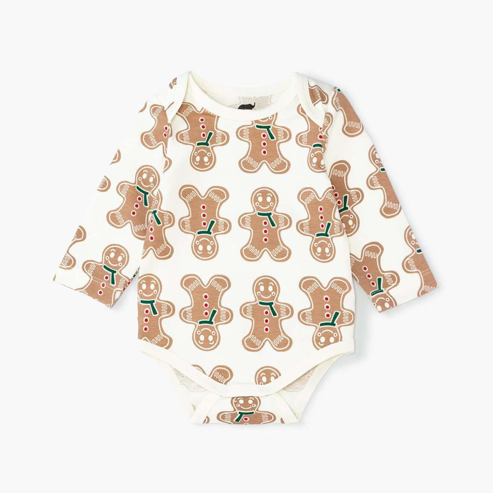 Long Sleeve Jack + Jill Bodysuit - Gingerbread Cookie - FINAL SALE